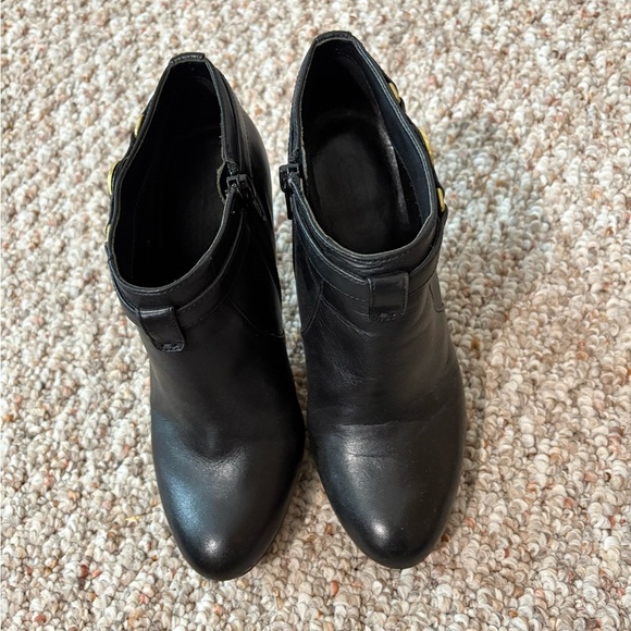 Coach Salene Black Leather Ankle Boot Bootie Size 6B - Picture 8 of 9